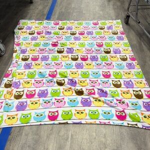 Multicolor Owl Print Throw Blanket - Soft Cozy Home Throw